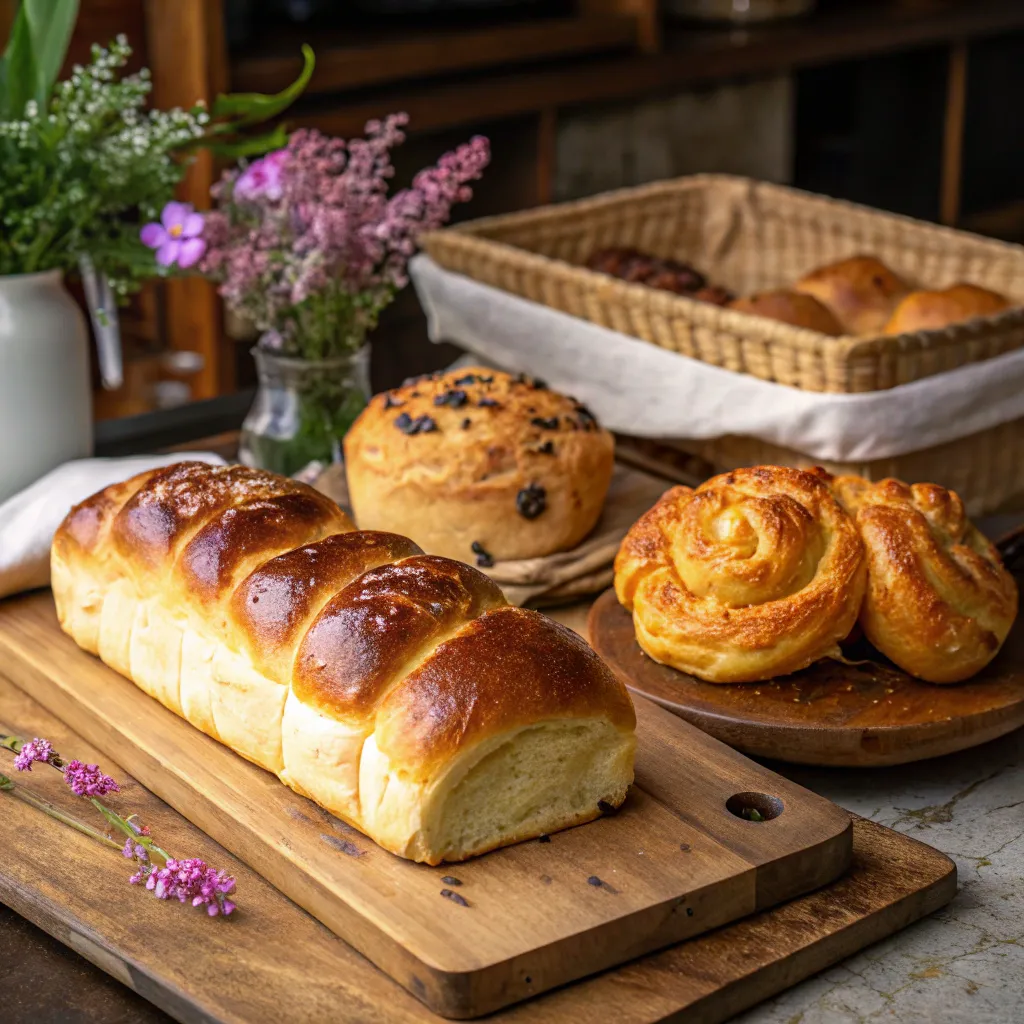 Freshly baked bread and pastries